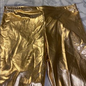 Gold leggings